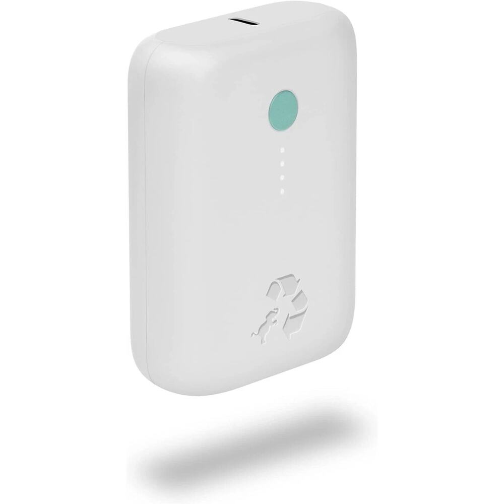 Nimble Champ Lite 5K Portable Charger, 15W USB-C Fast Charging Power Bank, White
